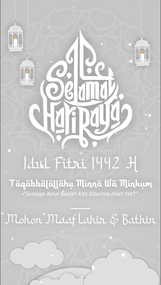 SS Peacefull Papercut Idul Fitri - Ucapan Lebaran